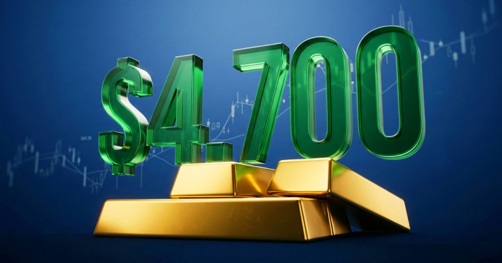 Giá vàng duy trì ổn định trên mức $4,700 khi đồng USD suy yếu trở lại