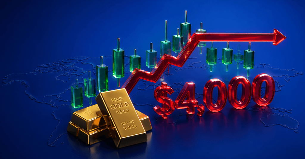 Giá vàng gặp cản tại 4.000 USD, xu hướng tăng suy yếu