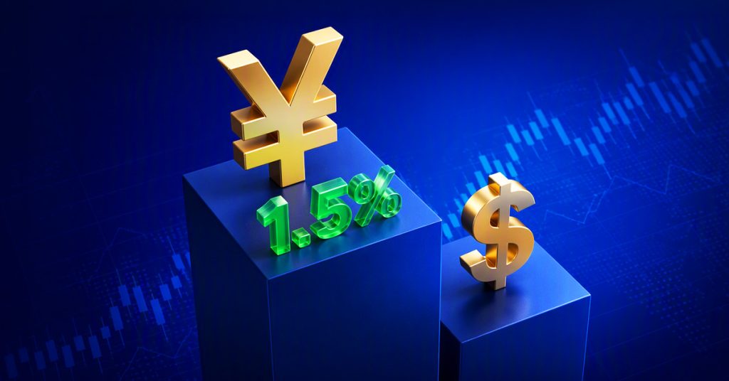 Đồng Yên Nhật tăng thêm 1,5% so với đồng USD.